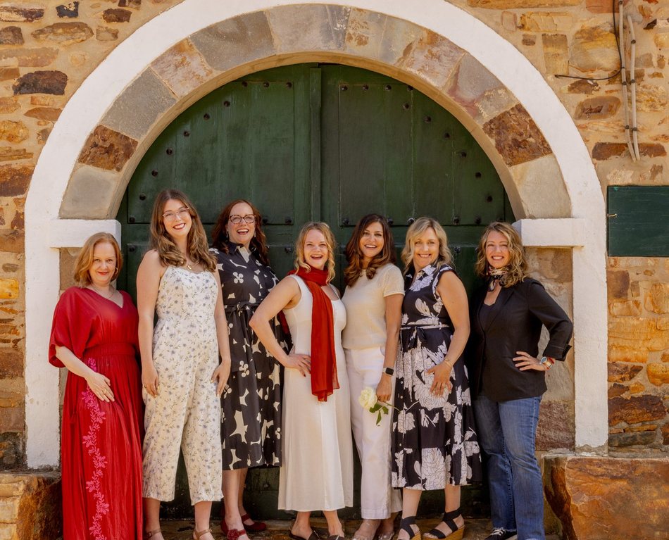 Teilnehmerinnen eines Workshops von Evelyn Wolf